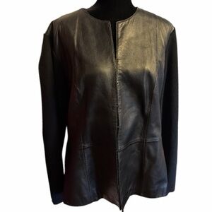 Black Leather Women's Jacket